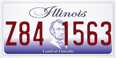 IL license plate Z841563