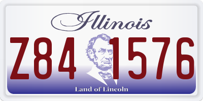 IL license plate Z841576