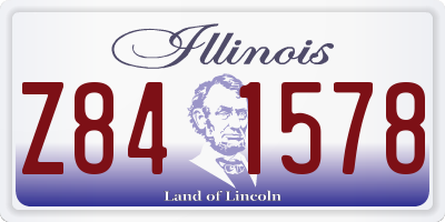 IL license plate Z841578