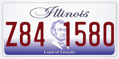 IL license plate Z841580