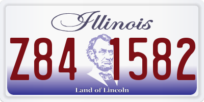 IL license plate Z841582