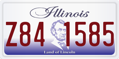 IL license plate Z841585