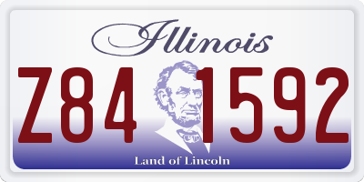 IL license plate Z841592