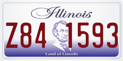 IL license plate Z841593