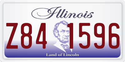 IL license plate Z841596