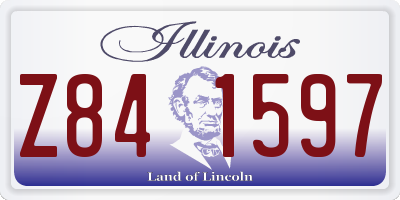 IL license plate Z841597