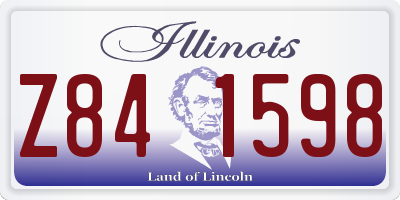 IL license plate Z841598