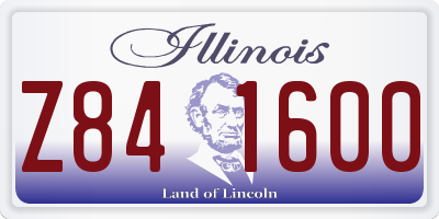 IL license plate Z841600