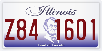 IL license plate Z841601