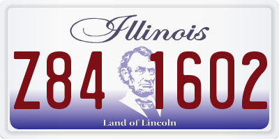 IL license plate Z841602
