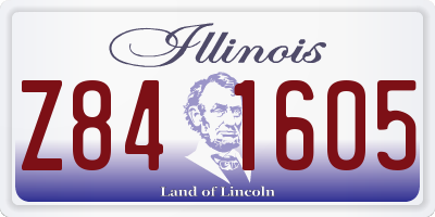 IL license plate Z841605
