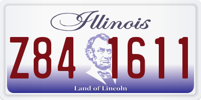 IL license plate Z841611