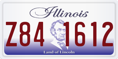 IL license plate Z841612