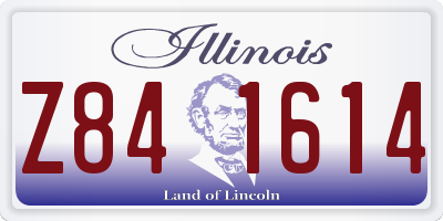 IL license plate Z841614