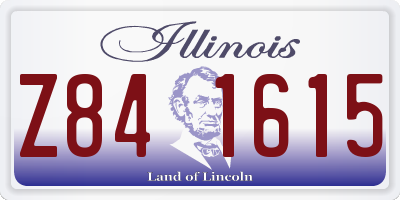 IL license plate Z841615