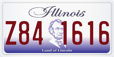 IL license plate Z841616