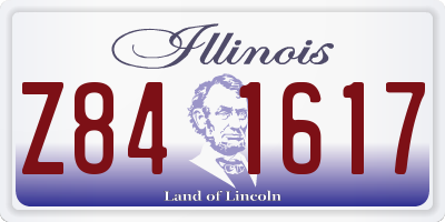 IL license plate Z841617