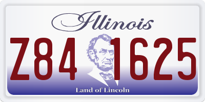 IL license plate Z841625