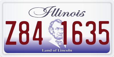 IL license plate Z841635