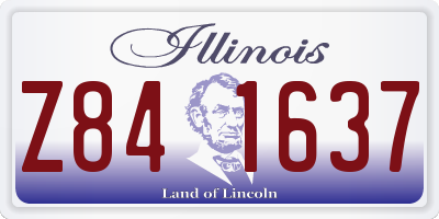 IL license plate Z841637