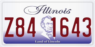IL license plate Z841643