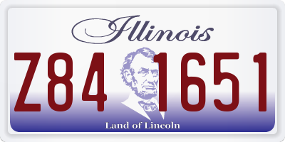 IL license plate Z841651