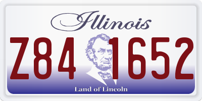IL license plate Z841652