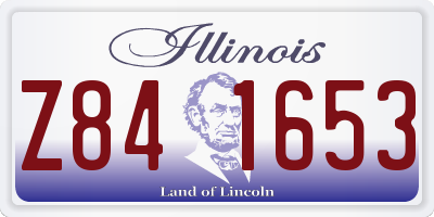 IL license plate Z841653