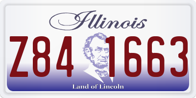 IL license plate Z841663