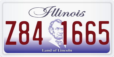 IL license plate Z841665