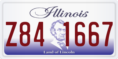 IL license plate Z841667