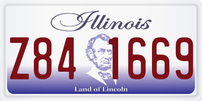 IL license plate Z841669
