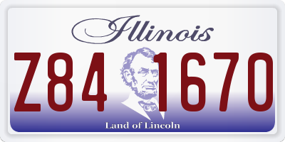 IL license plate Z841670