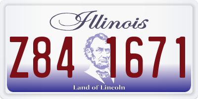 IL license plate Z841671