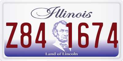 IL license plate Z841674