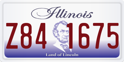 IL license plate Z841675