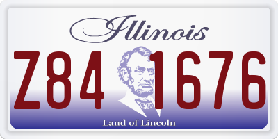 IL license plate Z841676
