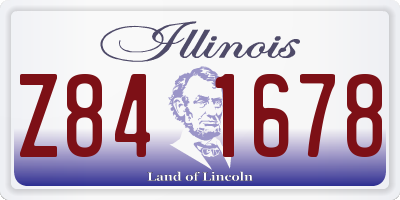 IL license plate Z841678