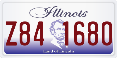 IL license plate Z841680