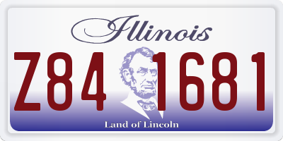 IL license plate Z841681