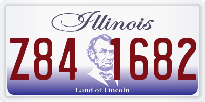 IL license plate Z841682