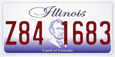 IL license plate Z841683