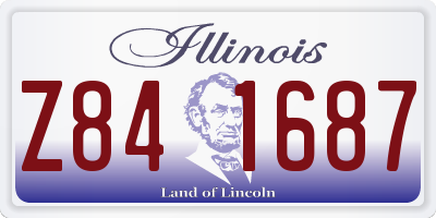 IL license plate Z841687