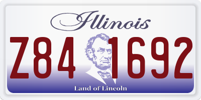IL license plate Z841692