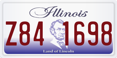 IL license plate Z841698