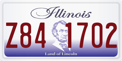 IL license plate Z841702