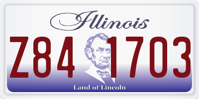IL license plate Z841703