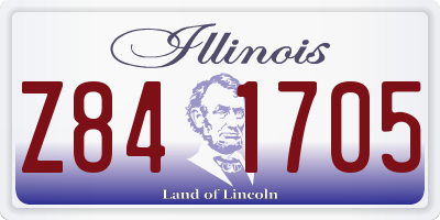 IL license plate Z841705