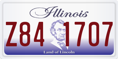 IL license plate Z841707