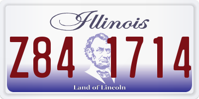 IL license plate Z841714